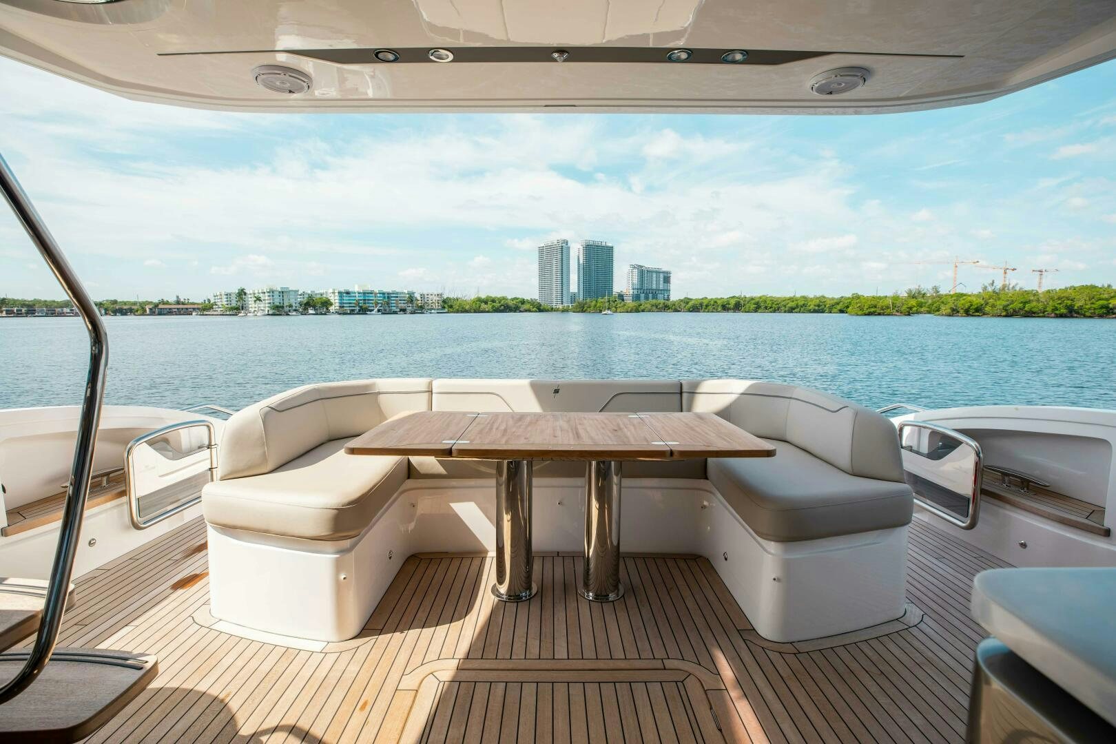 a table and chairs on a boat aboard BEST OF YOU Yacht for Sale