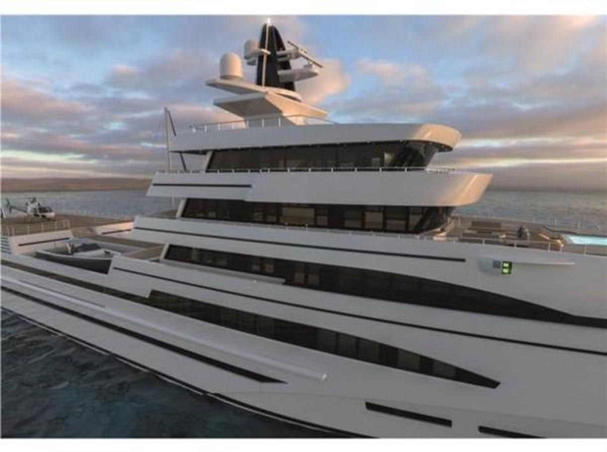 a large white yacht aboard 85M SPADOLINI HELIPAD EXPEDITION YACHT Yacht for Sale