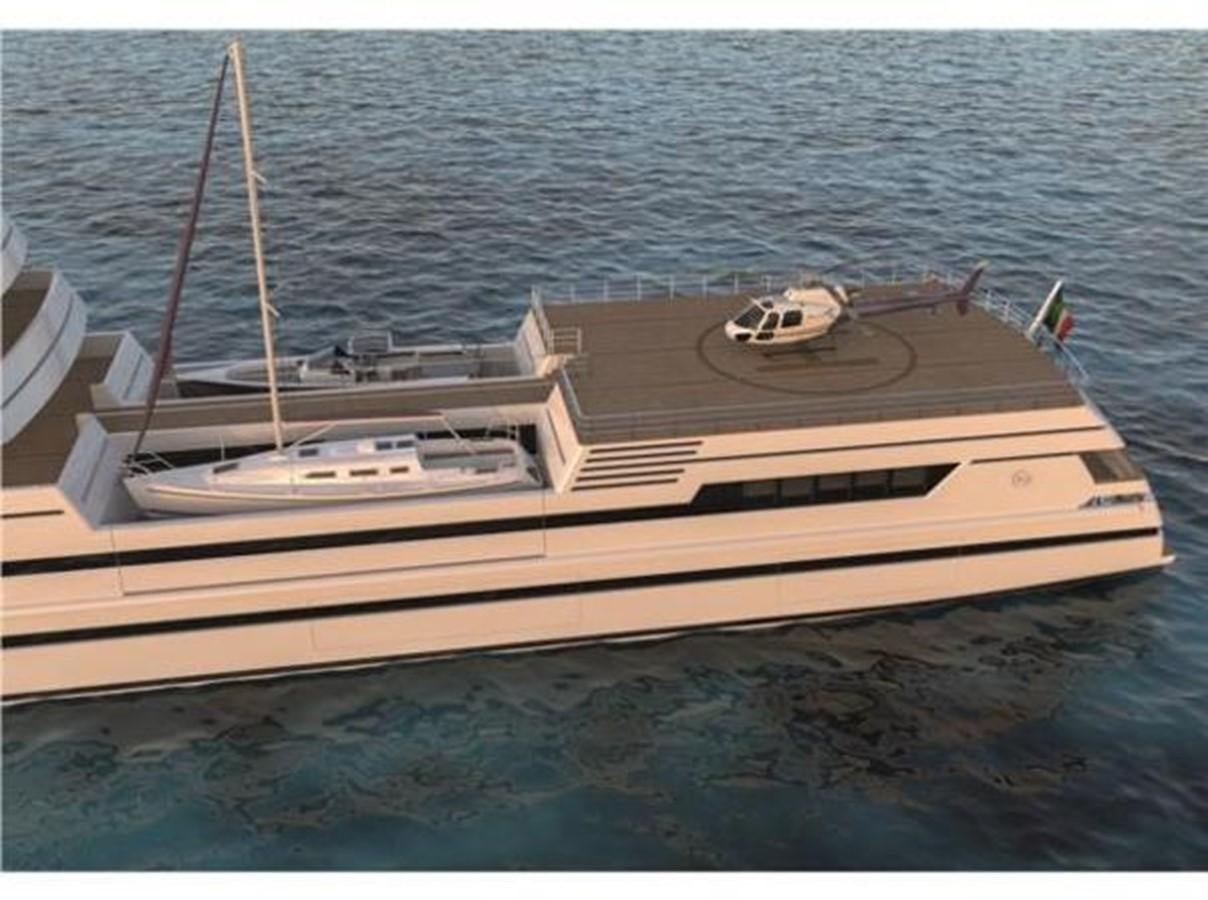 a boat in the water aboard 85M SPADOLINI HELIPAD EXPEDITION YACHT Yacht for Sale