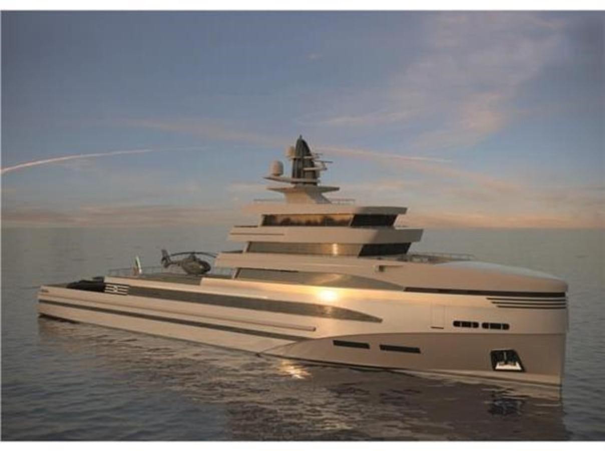 a large ship in the water aboard 85M SPADOLINI HELIPAD EXPEDITION YACHT Yacht for Sale