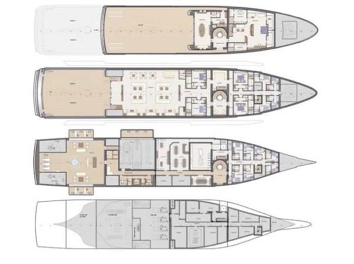diagram aboard 85M SPADOLINI HELIPAD EXPEDITION YACHT Yacht for Sale