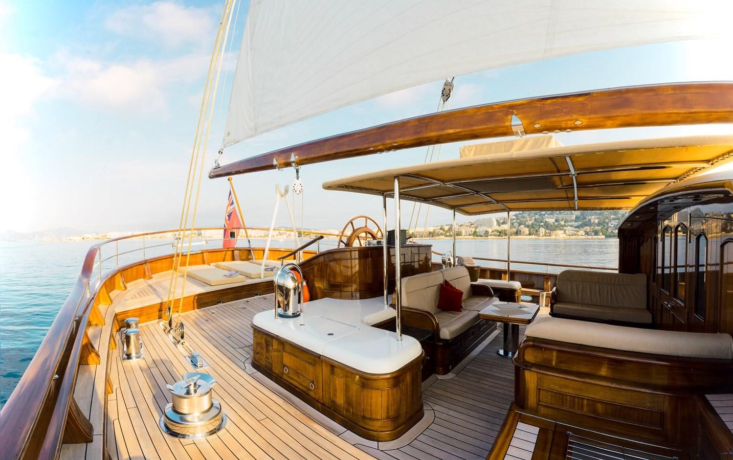 a boat on the water aboard MIKHAIL S. VORONTSOV Yacht for Sale