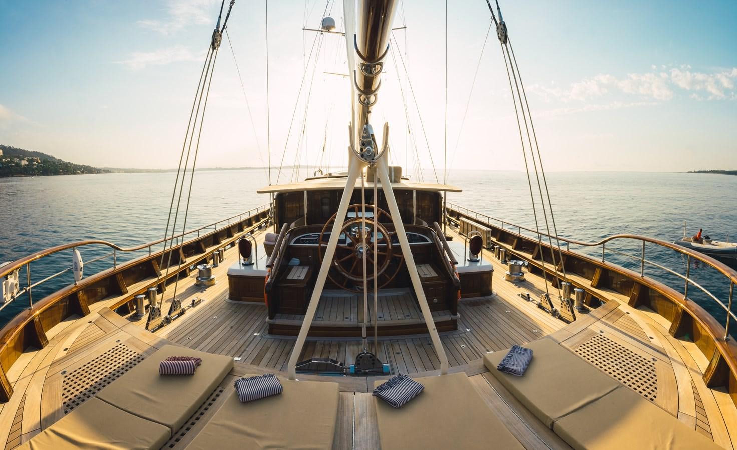 a boat on a dock aboard MIKHAIL S. VORONTSOV Yacht for Sale