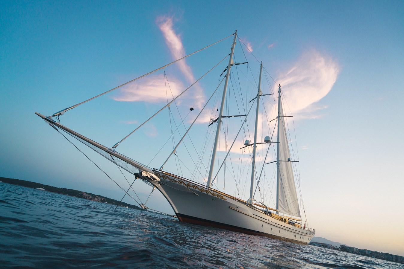 a sailboat on the water aboard MIKHAIL S. VORONTSOV Yacht for Sale