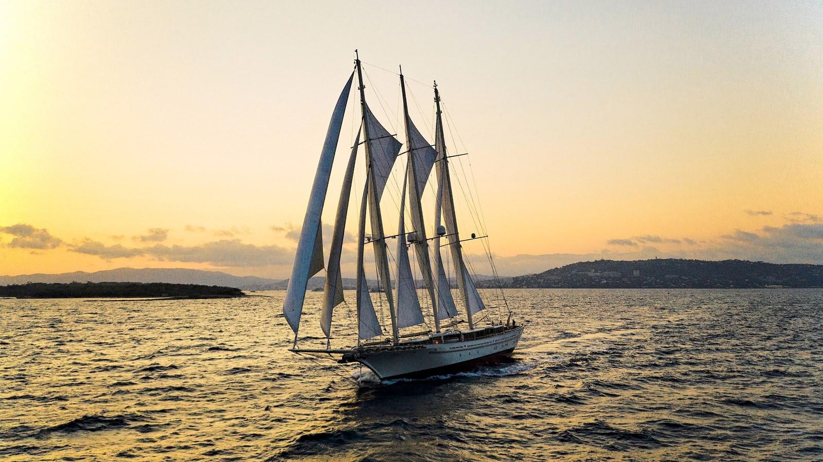 a sailboat in the water aboard MIKHAIL S. VORONTSOV Yacht for Sale