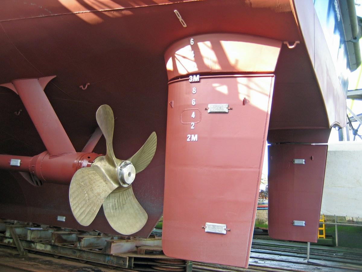 a red machine with a flower on the side aboard OCEAN XPLORER 71 Yacht for Sale