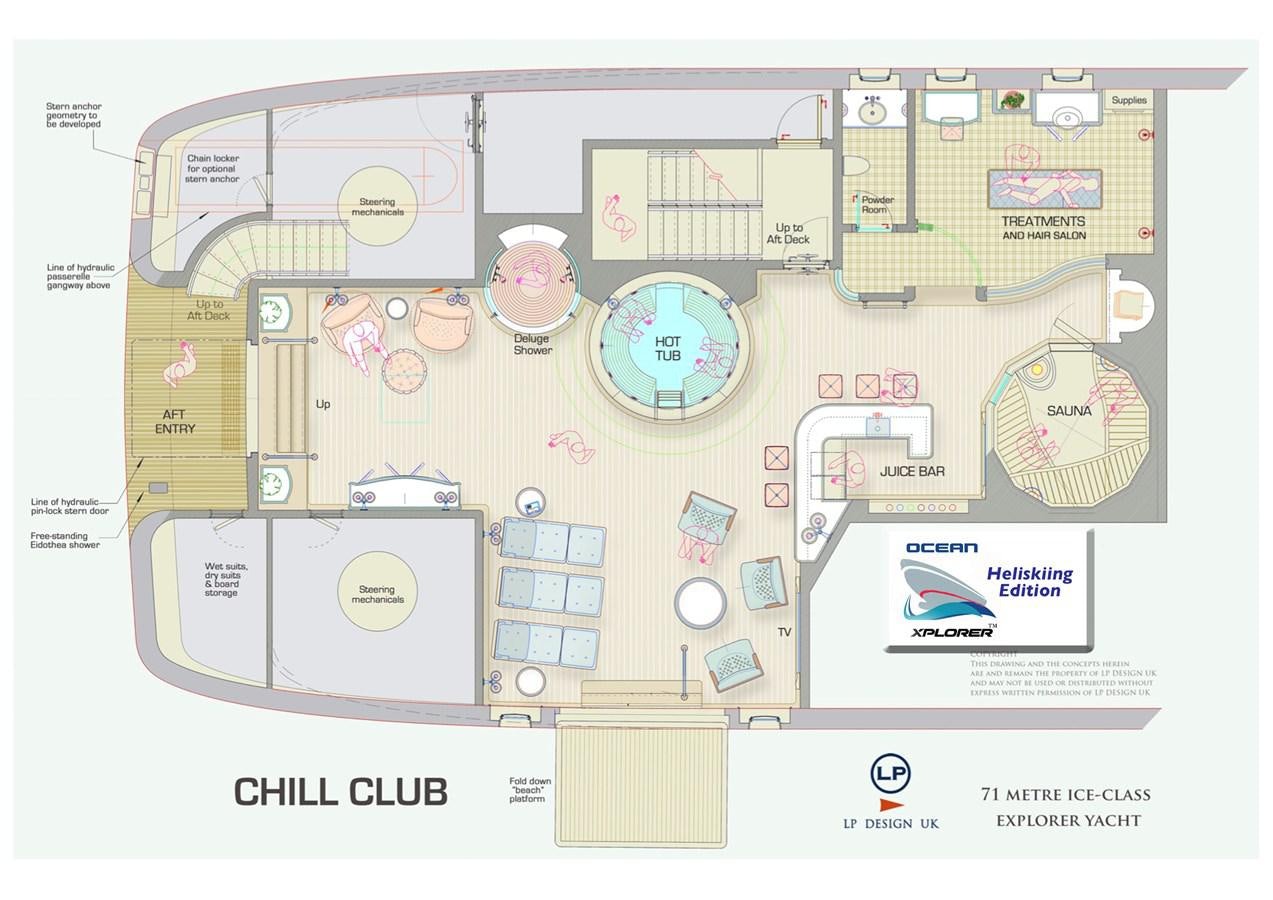 diagram aboard OCEAN XPLORER 71 Yacht for Sale