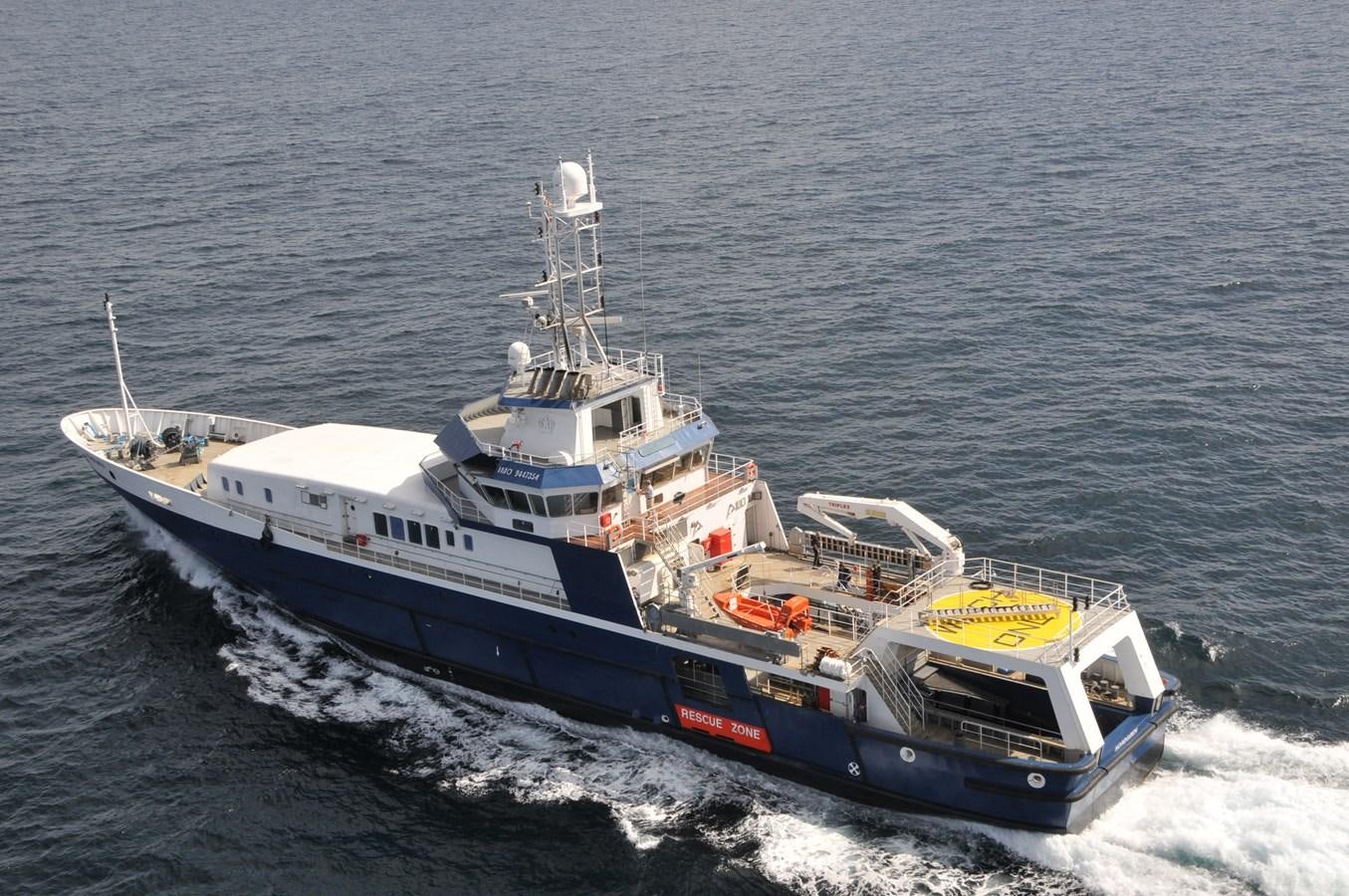 a boat on the water aboard OCEAN XPLORER 71 Yacht for Sale