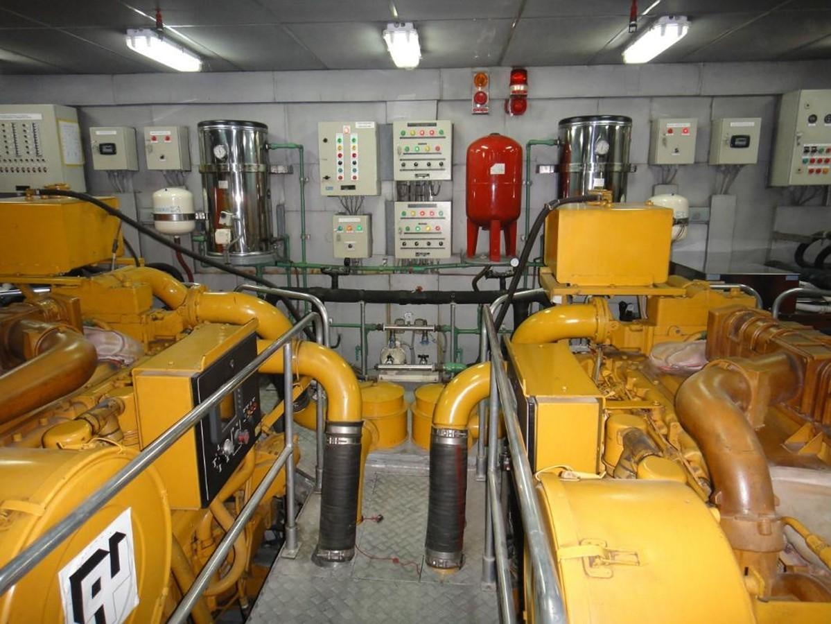 a factory with machinery aboard WARSAN Yacht for Sale