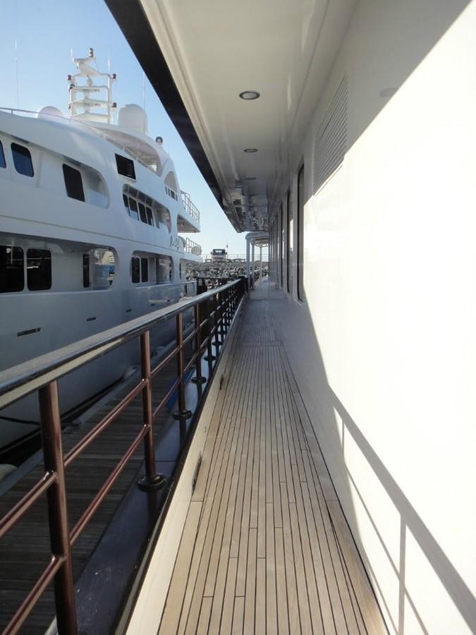 a boat on a dock aboard WARSAN Yacht for Sale