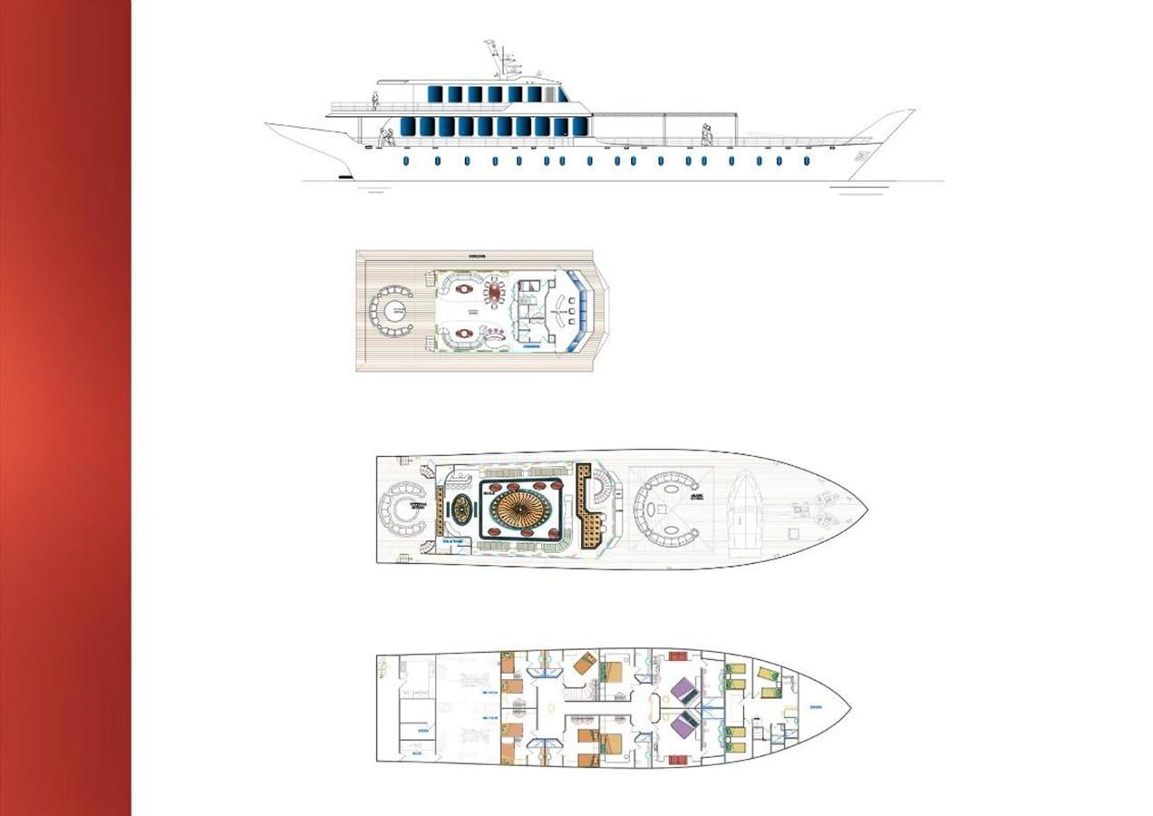 diagram aboard WARSAN Yacht for Sale