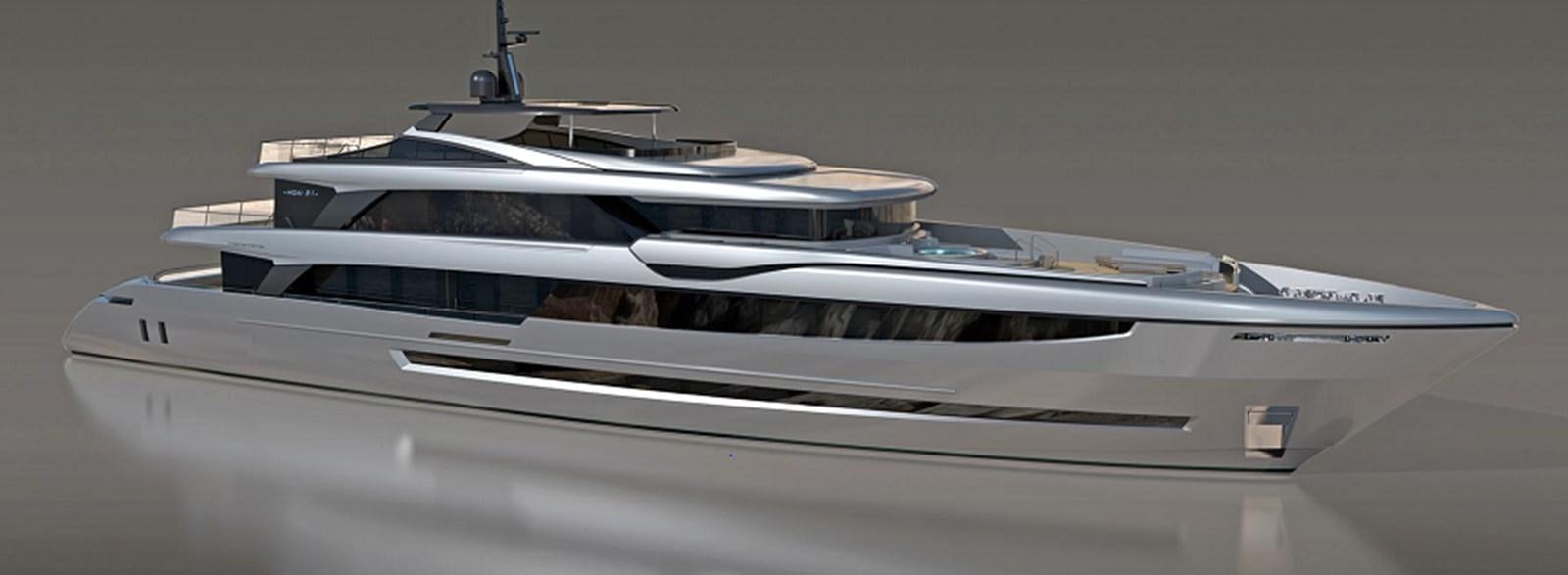 a white and black airplane aboard NEW BUILD Yacht for Sale