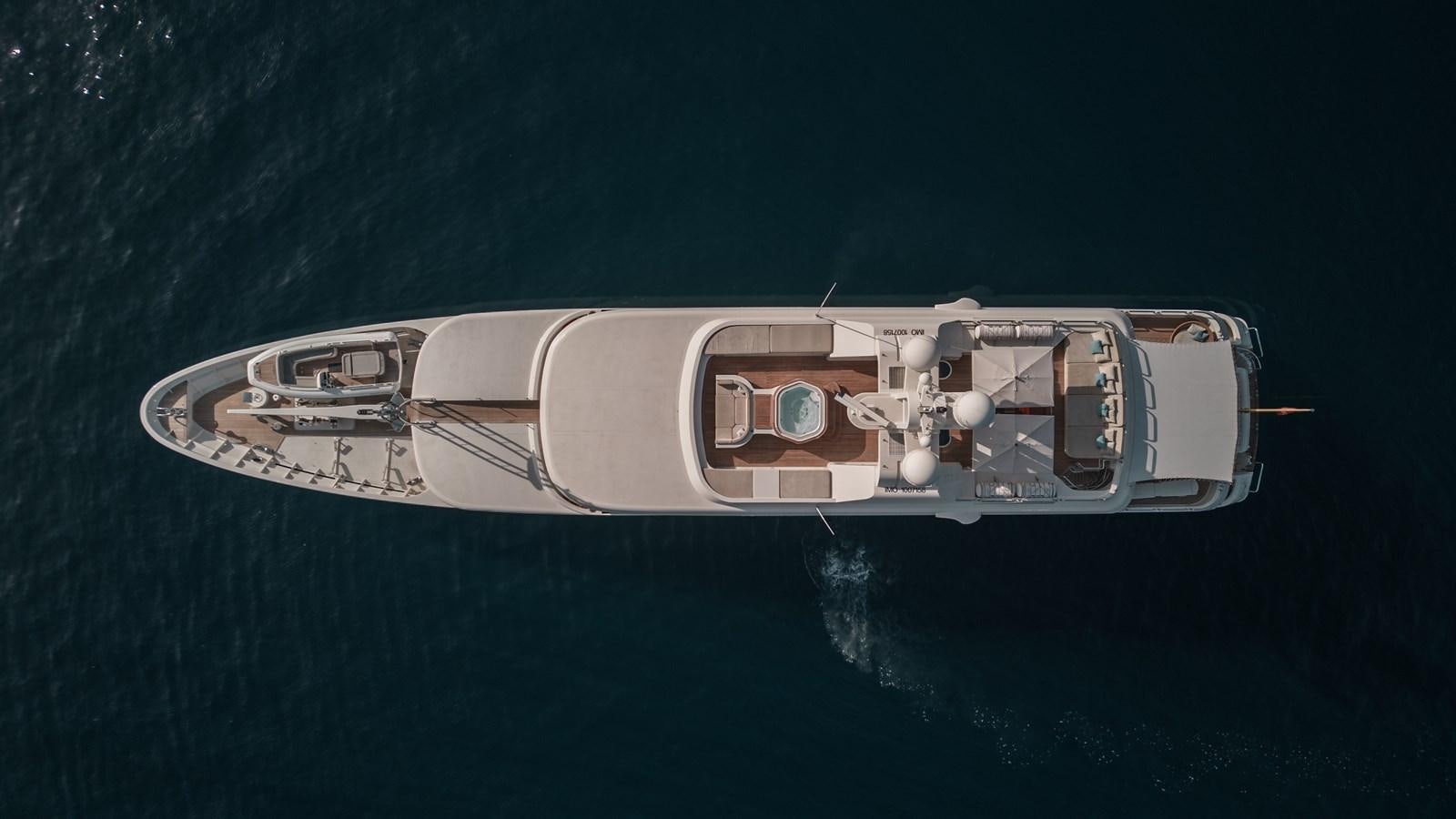 a space ship in the water aboard MERCURY Yacht for Sale