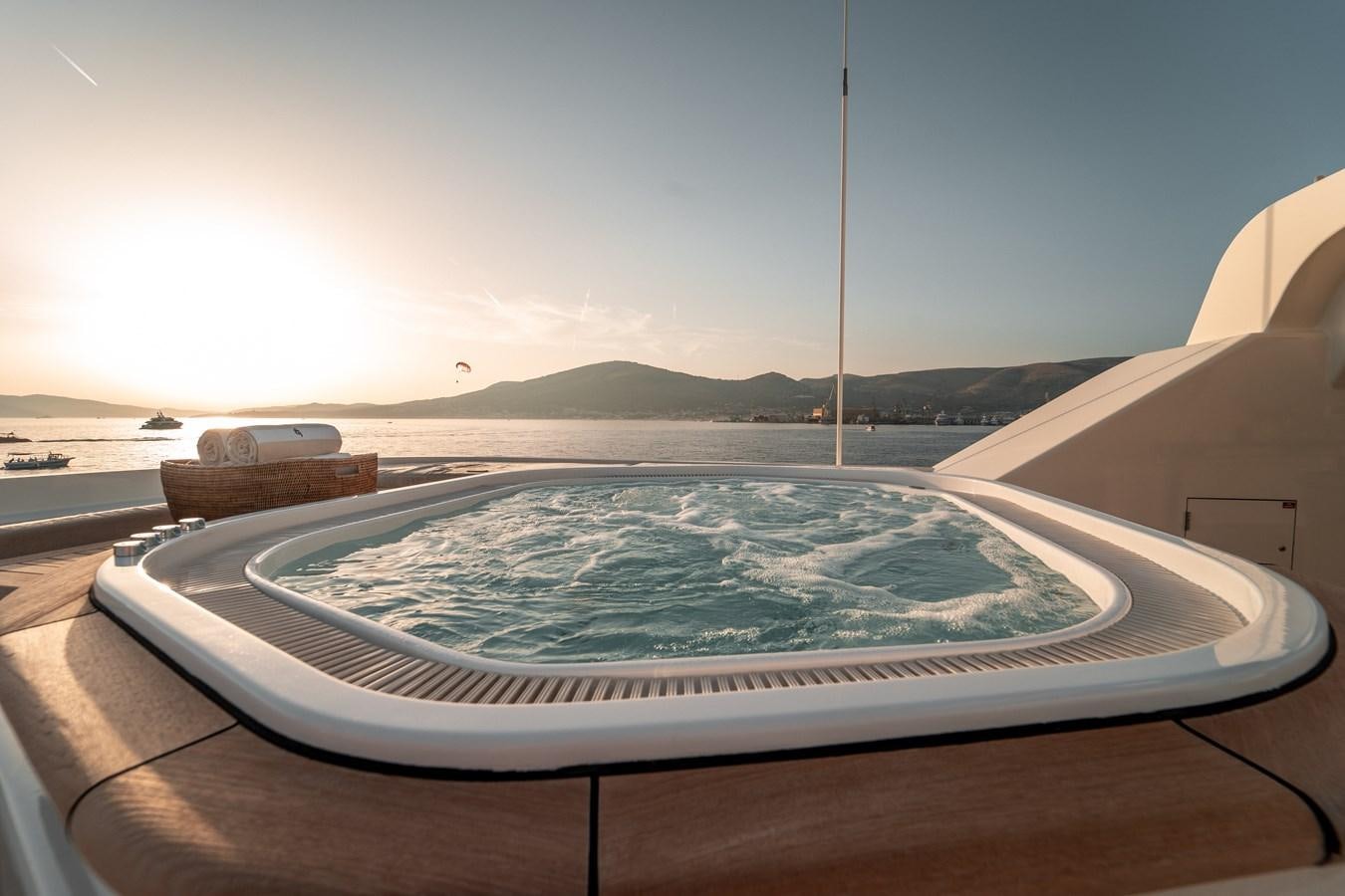 a large pool of water aboard MERCURY Yacht for Sale