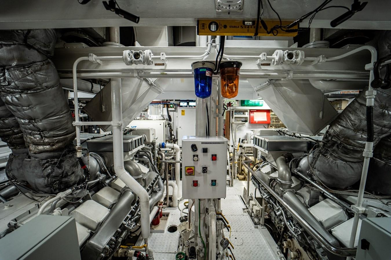 a machine in a factory aboard MERCURY Yacht for Sale