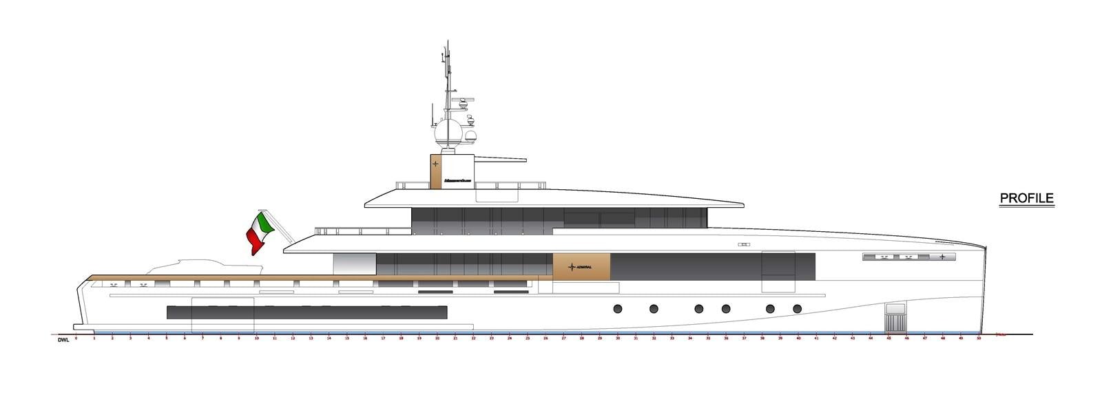 a computer generated image of a building aboard MOMENTUM 50M Yacht for Sale