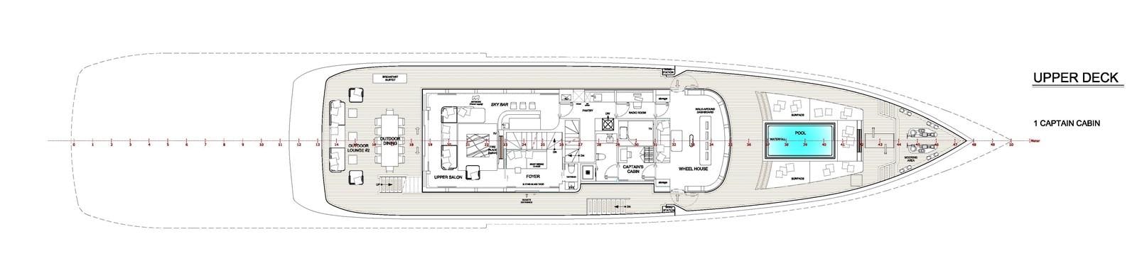 a diagram of a computer aboard MOMENTUM 50M Yacht for Sale