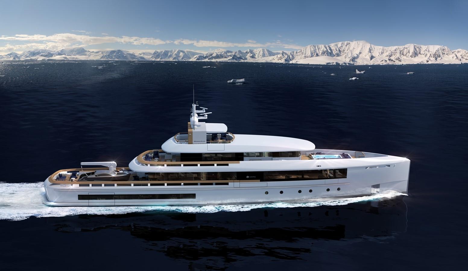 a ship on the water aboard MOMENTUM 50M Yacht for Sale