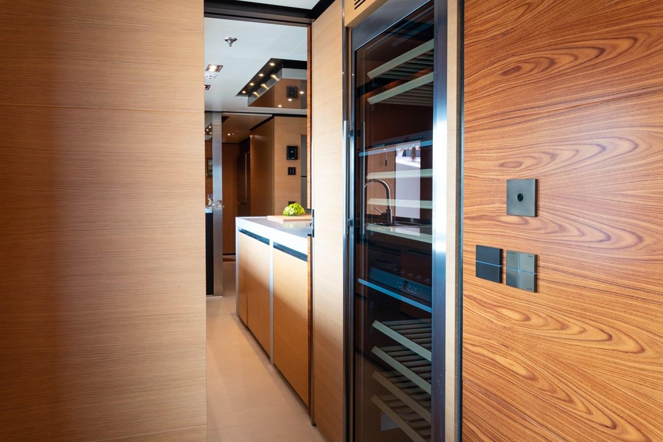 a room with a closet and shelves aboard UNDER CONTRACT!   SAINT  2012 ISA 500-2 POP @ Yacht for Sale