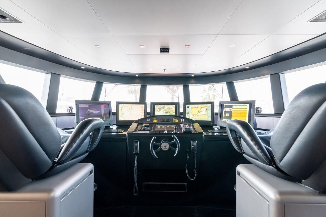 the inside of a vehicle aboard UNDER CONTRACT!   SAINT  2012 ISA 500-2 POP @ Yacht for Sale