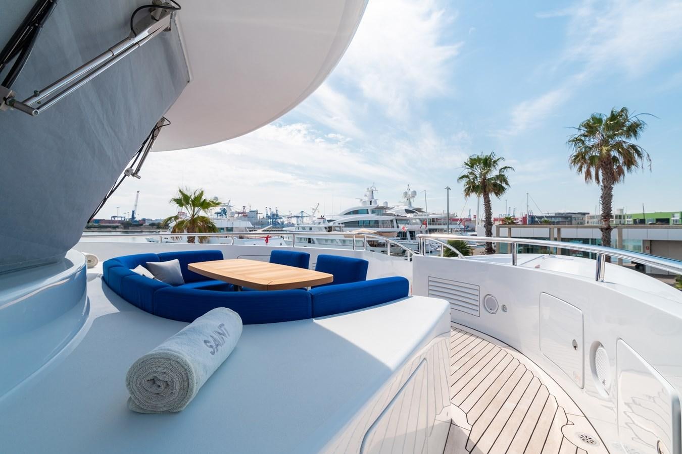 a pool on a boat aboard UNDER CONTRACT!   SAINT  2012 ISA 500-2 POP @ Yacht for Sale