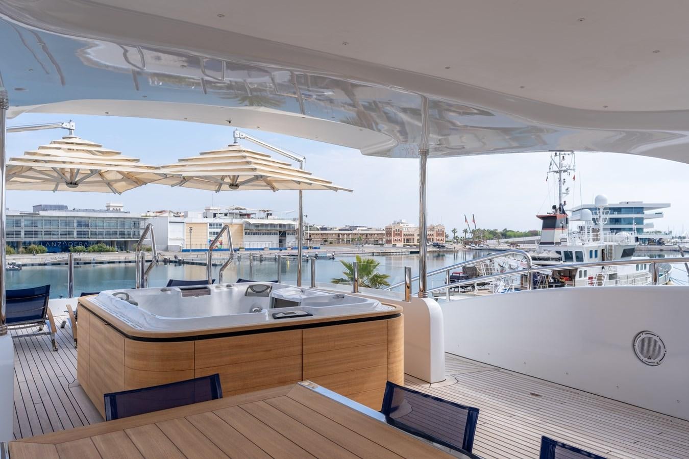 a boat on the water aboard UNDER CONTRACT!   SAINT  2012 ISA 500-2 POP @ Yacht for Sale