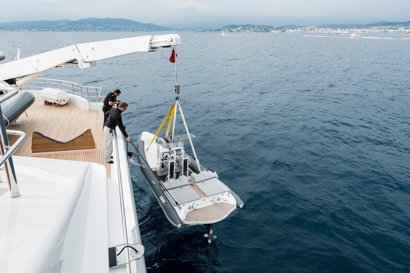a person on a boat aboard I NOVA Yacht for Sale