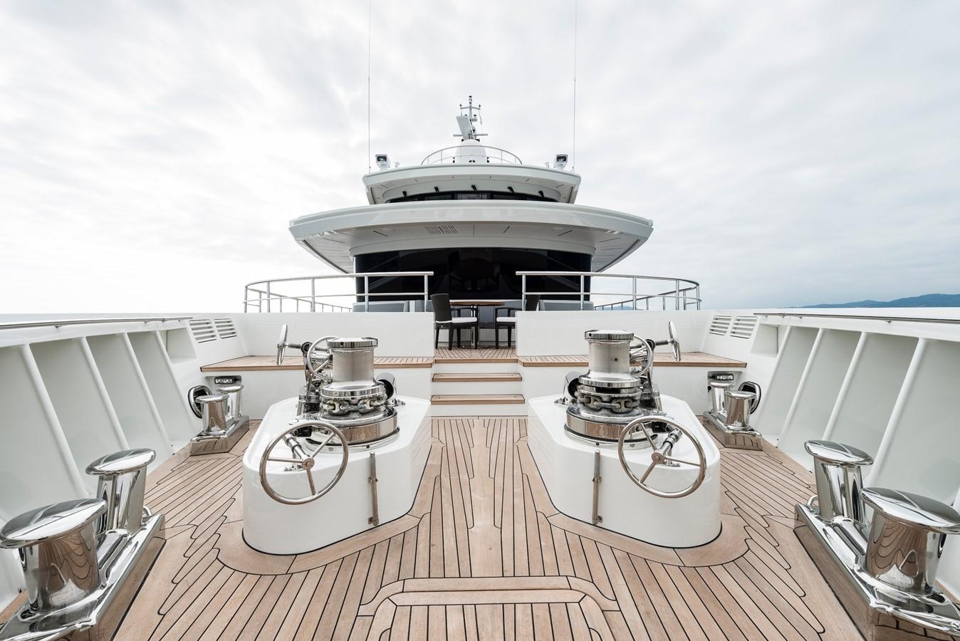 a large white building with a dome roof and a large white dome aboard I NOVA Yacht for Sale