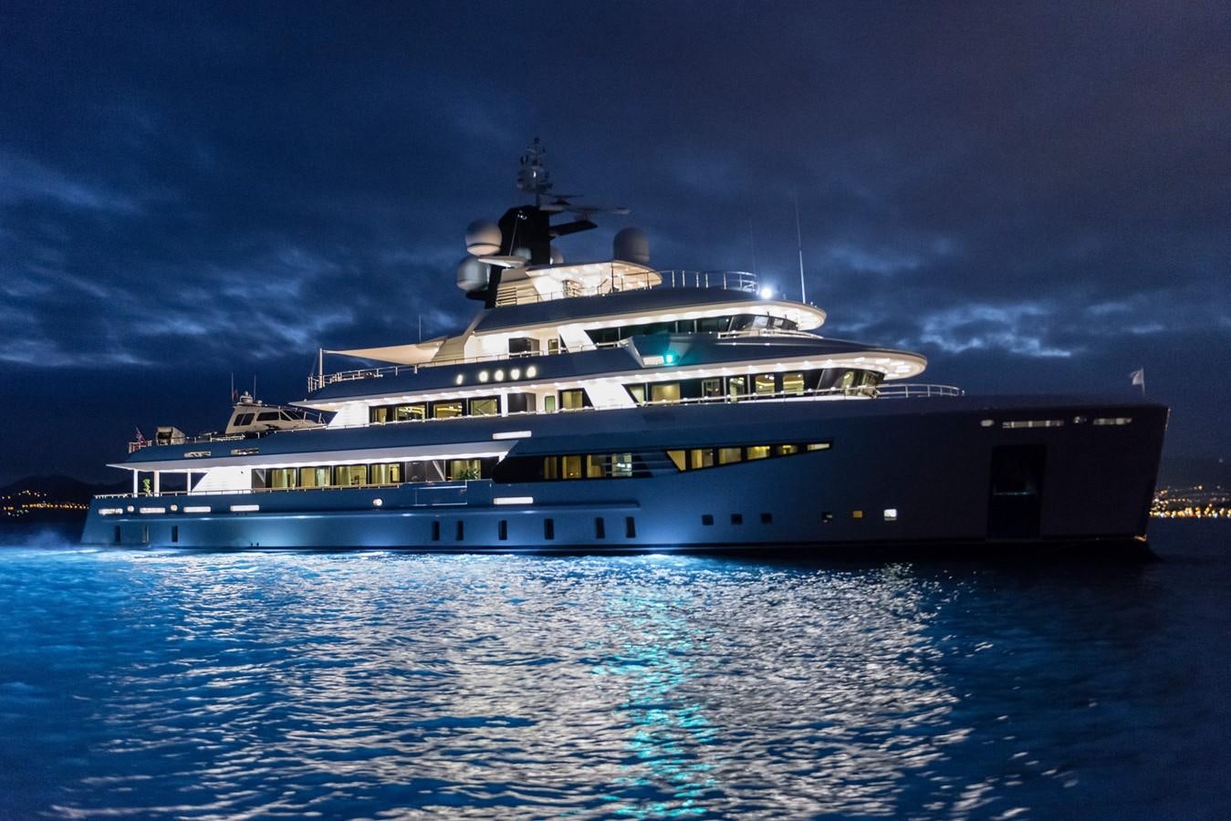 a large cruise ship in the water aboard I NOVA Yacht for Sale