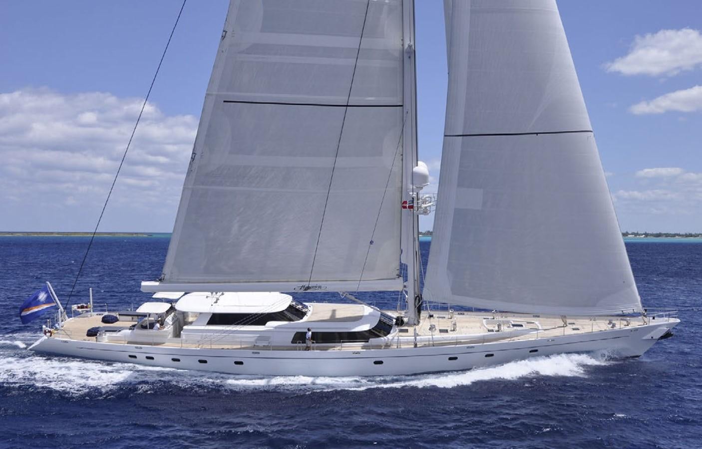 a sailboat on the water aboard HYPERION Yacht for Sale