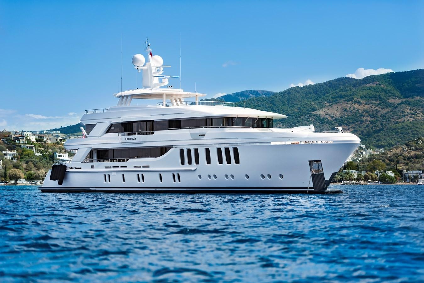 a white yacht in the water aboard CMB 47 SERIES Yacht for Sale