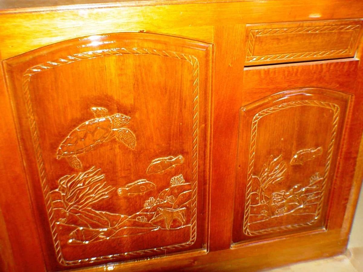 a couple of glass jars with brown handles aboard PRINCIPE DEL MAR Yacht for Sale