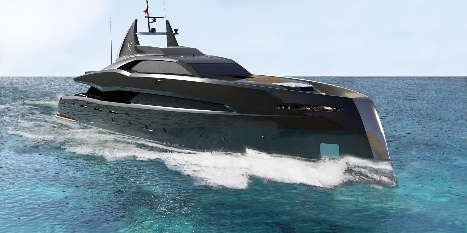a ship on the water aboard THE GOTHAM Yacht for Sale