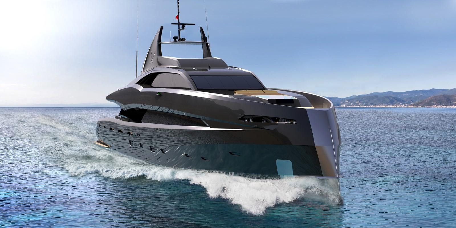 a boat on the water aboard THE GOTHAM Yacht for Sale