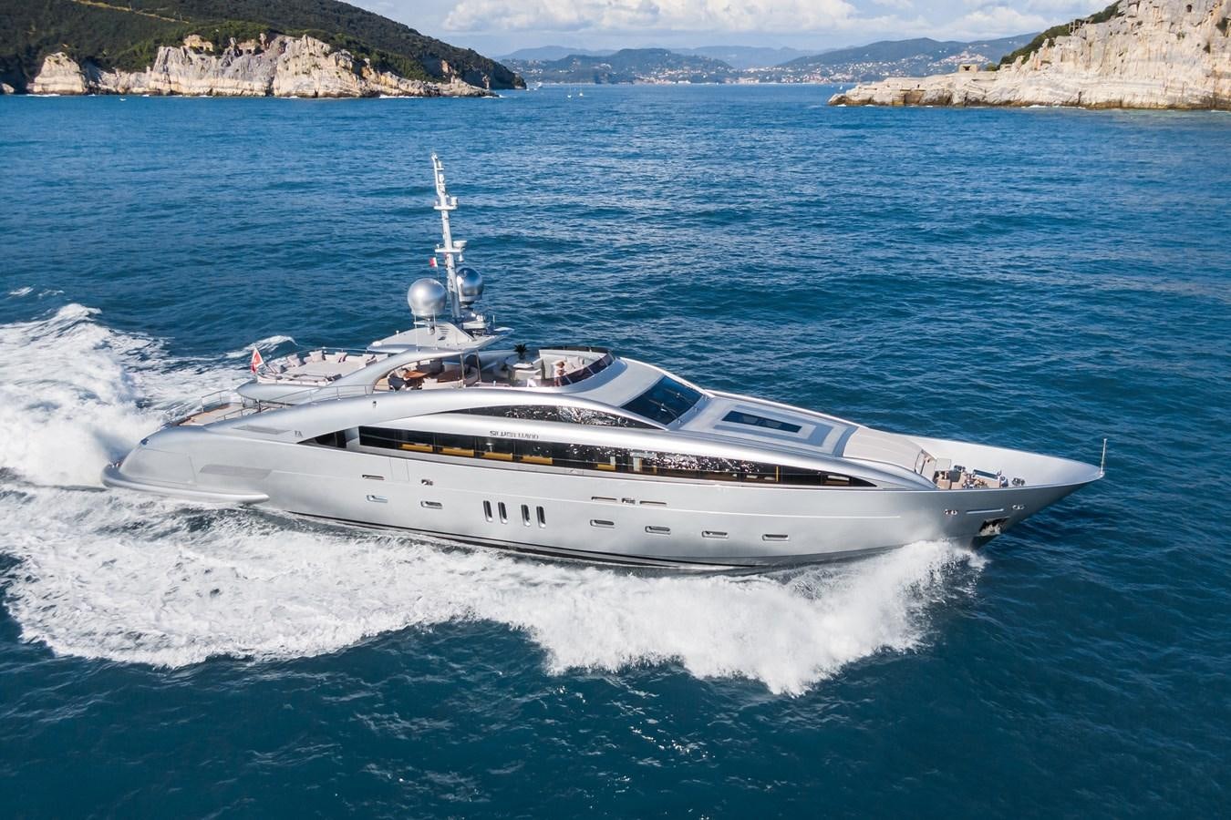 a white yacht on the water aboard SILVER WIND Yacht for Sale