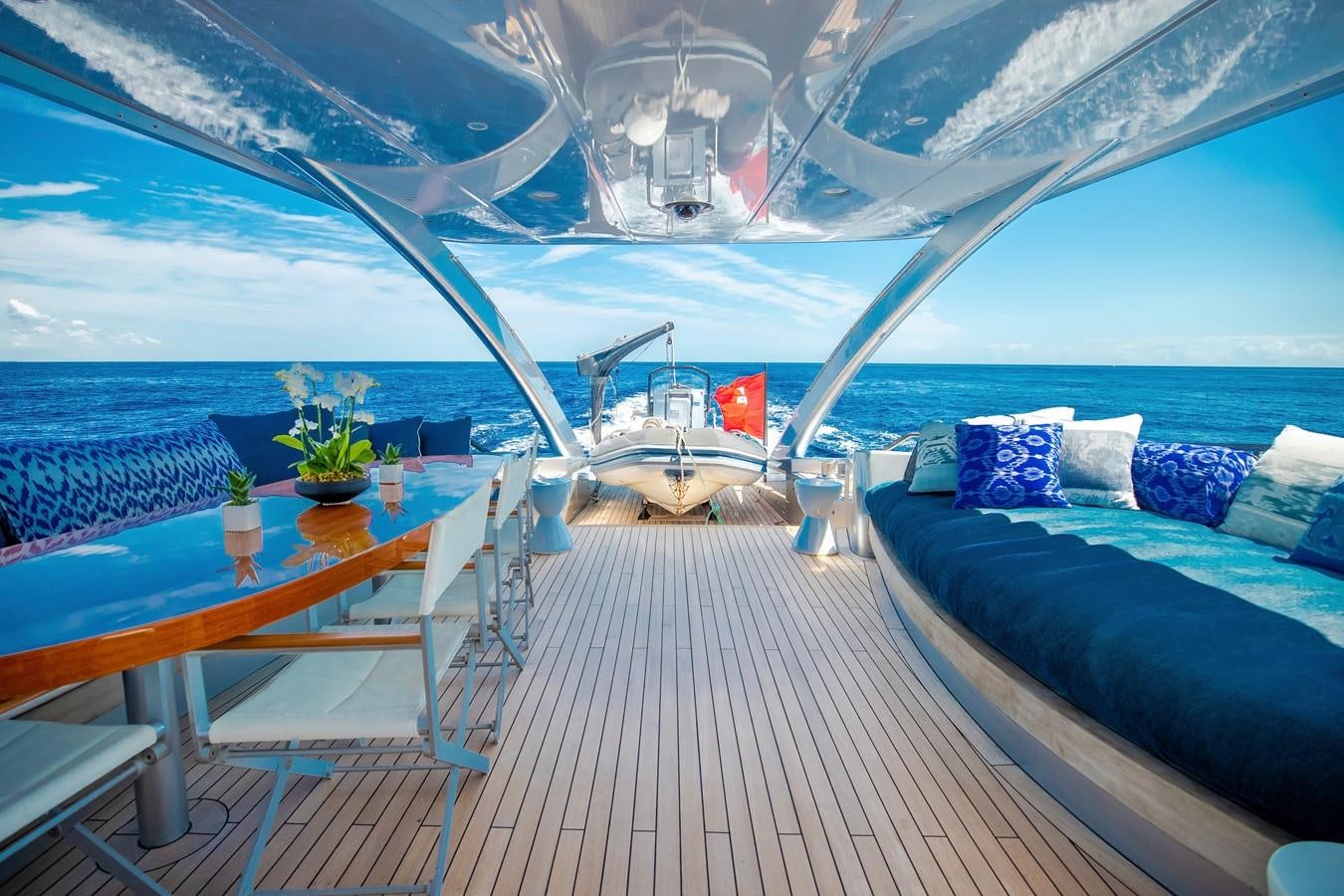 a boat on the water aboard ADASTRA Yacht for Sale