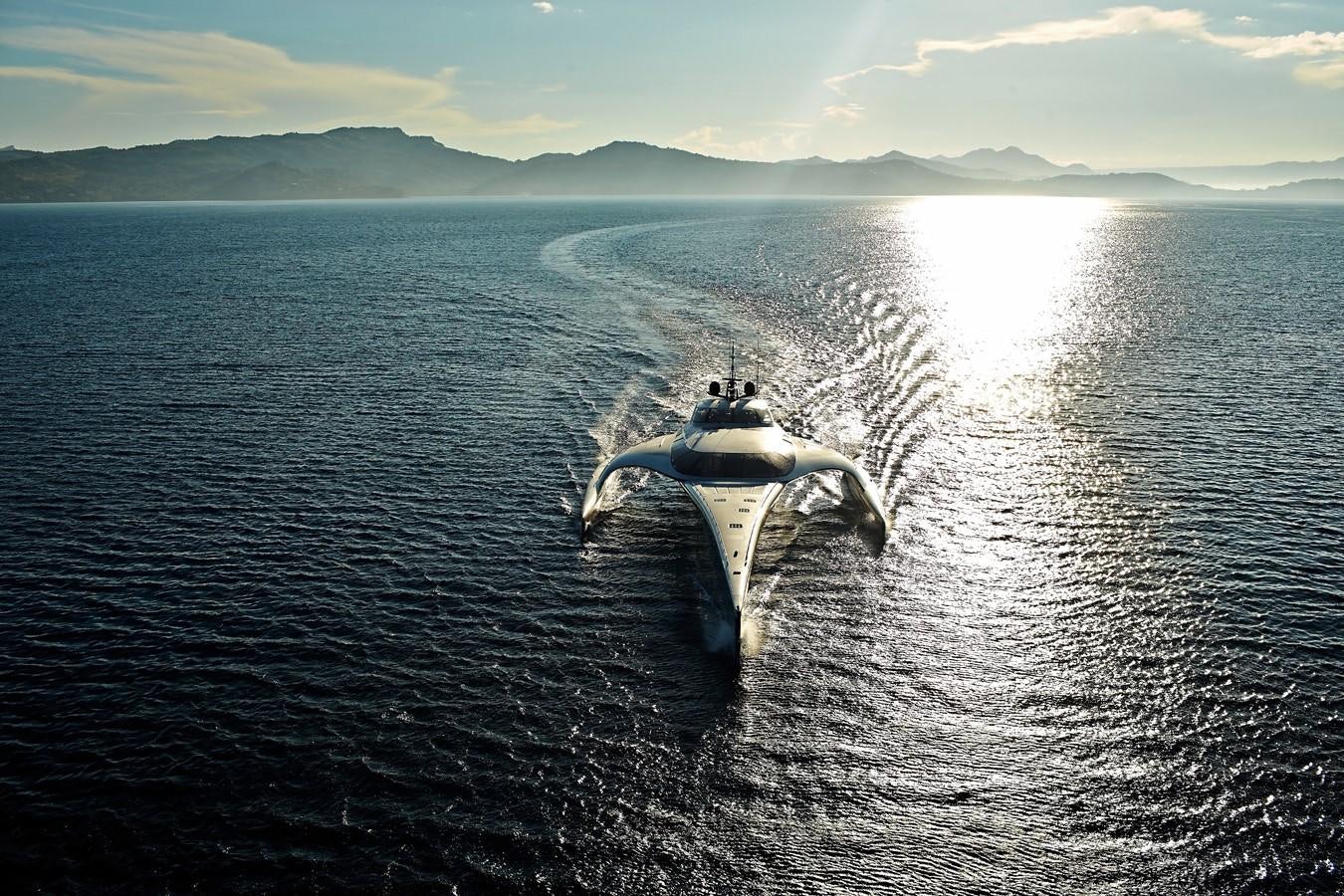 a large whale in the water aboard ADASTRA Yacht for Sale