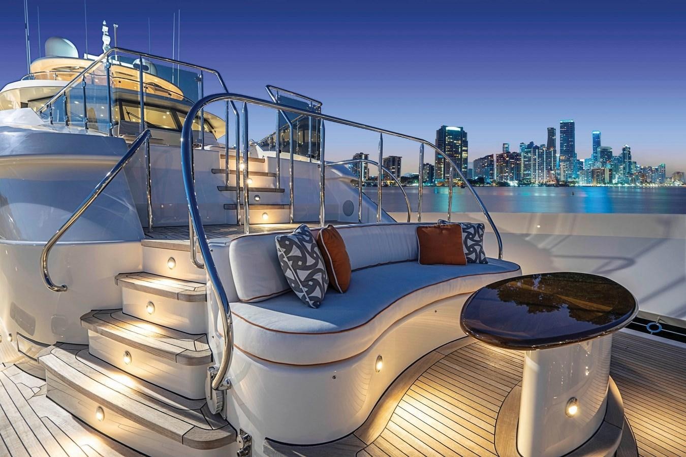 a boat on a deck aboard RELEASE ME Yacht for Sale