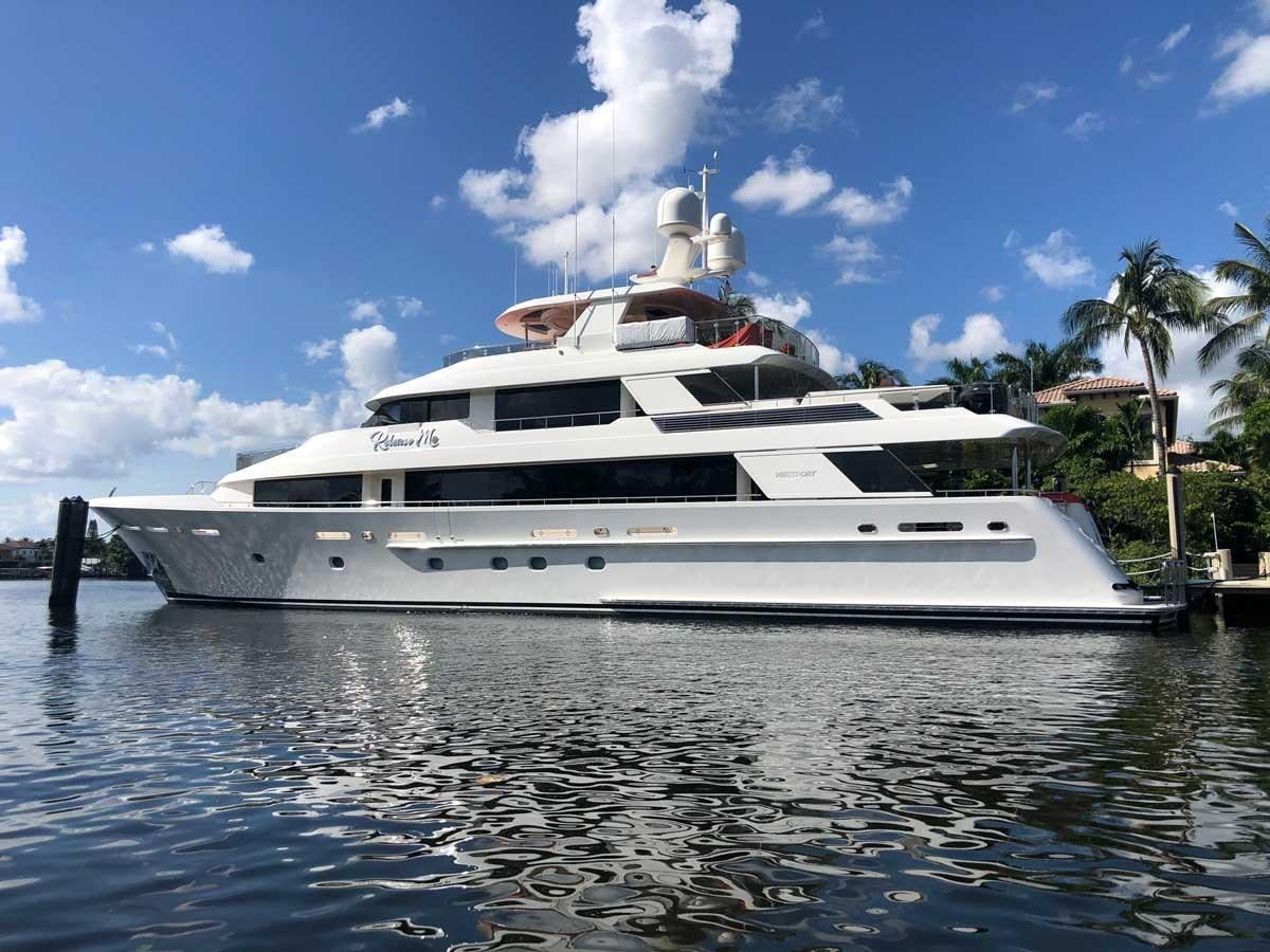 a white yacht in the water aboard RELEASE ME Yacht for Sale