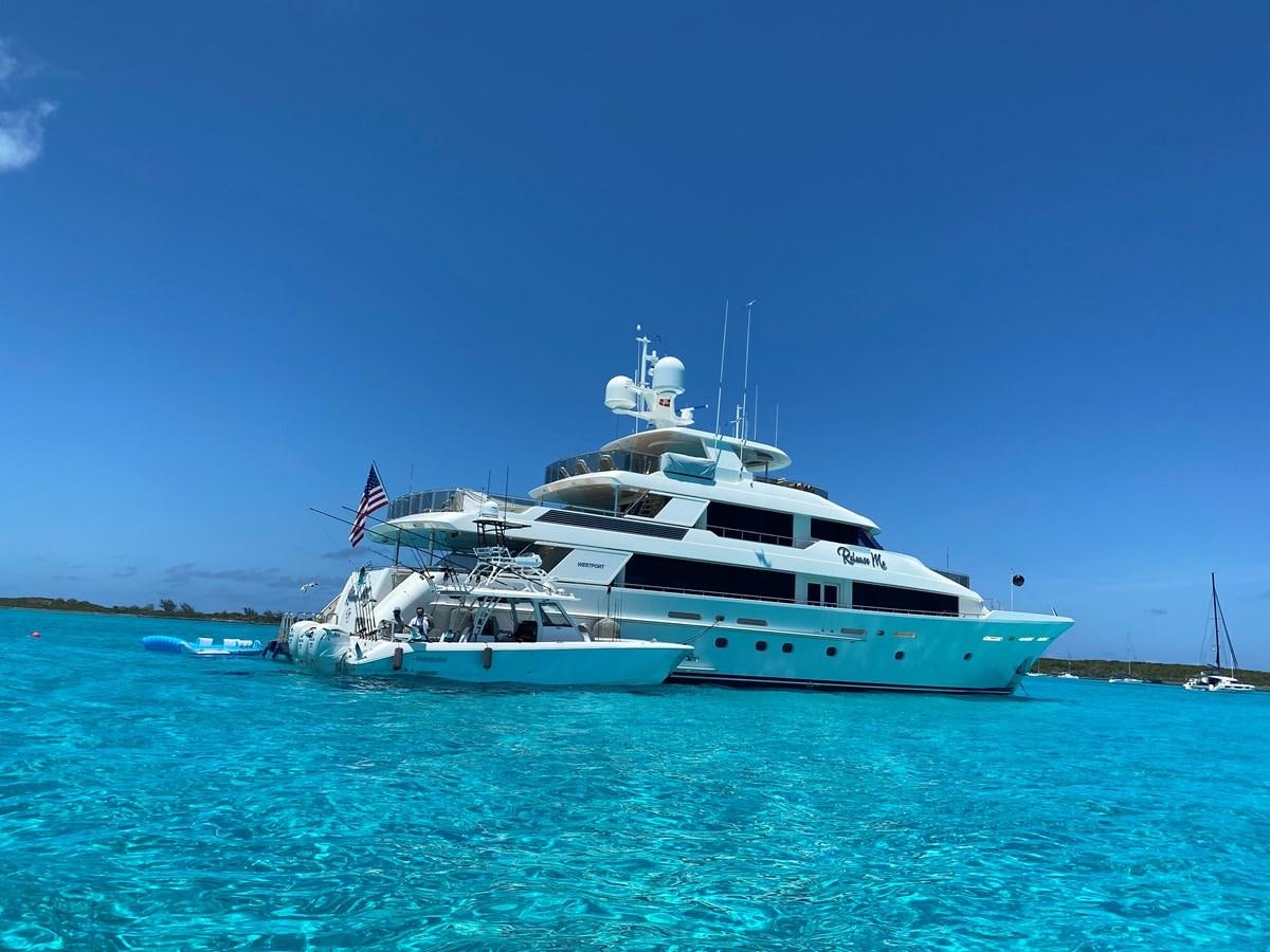 a boat in the water aboard RELEASE ME Yacht for Sale