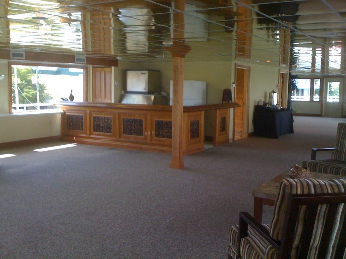 a room with a wood structure aboard SIR WINSTON Yacht for Sale