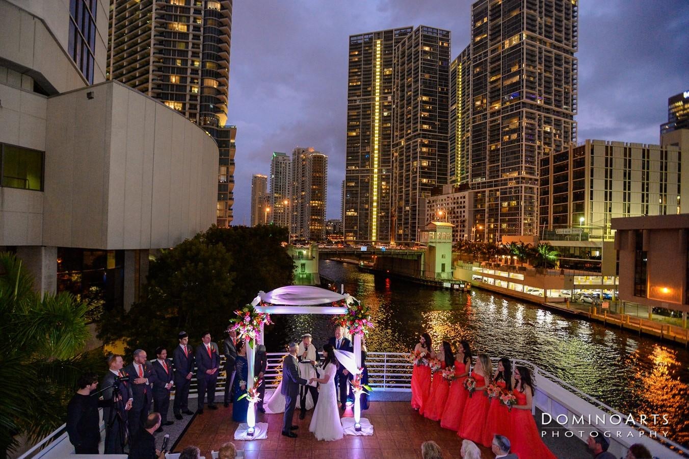 a group of people in a city aboard SIR WINSTON Yacht for Sale