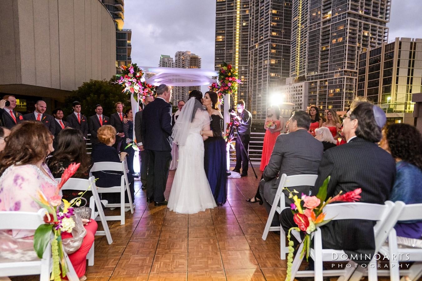 a group of people at a wedding aboard SIR WINSTON Yacht for Sale