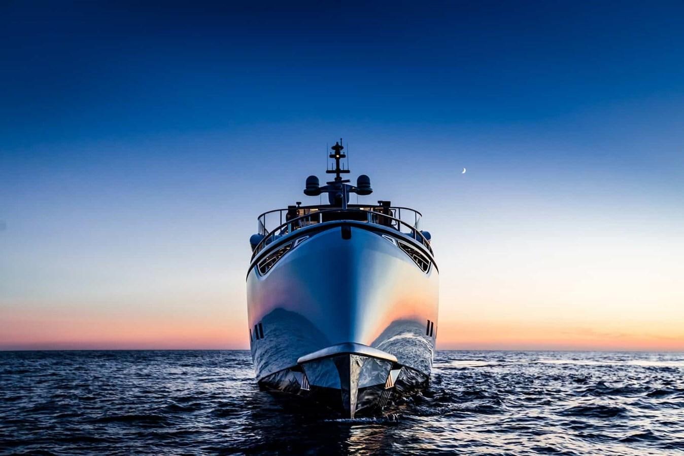 a boat in the water aboard GTT 130 Yacht for Sale