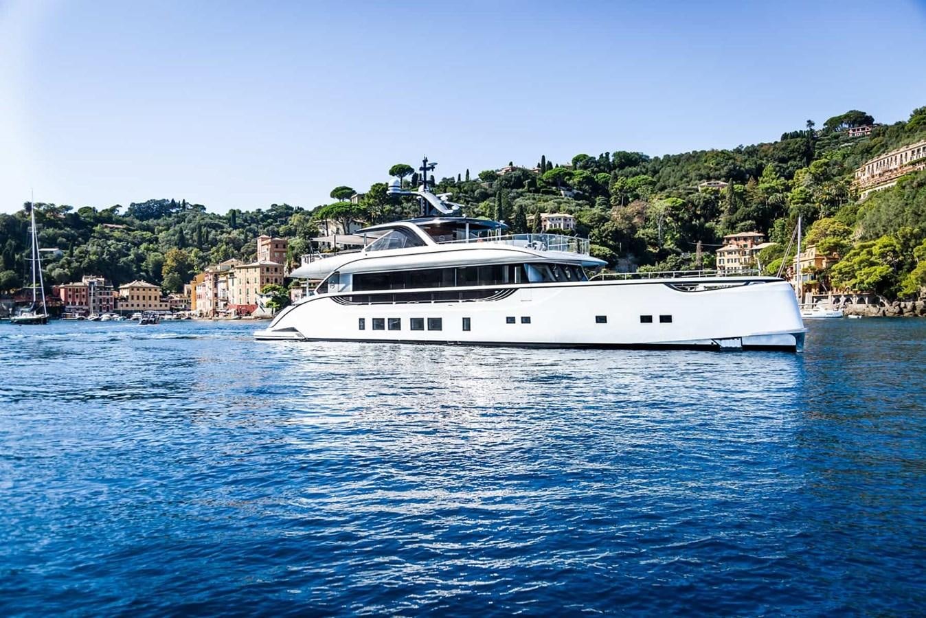 a boat on the water aboard GTT 130 Yacht for Sale