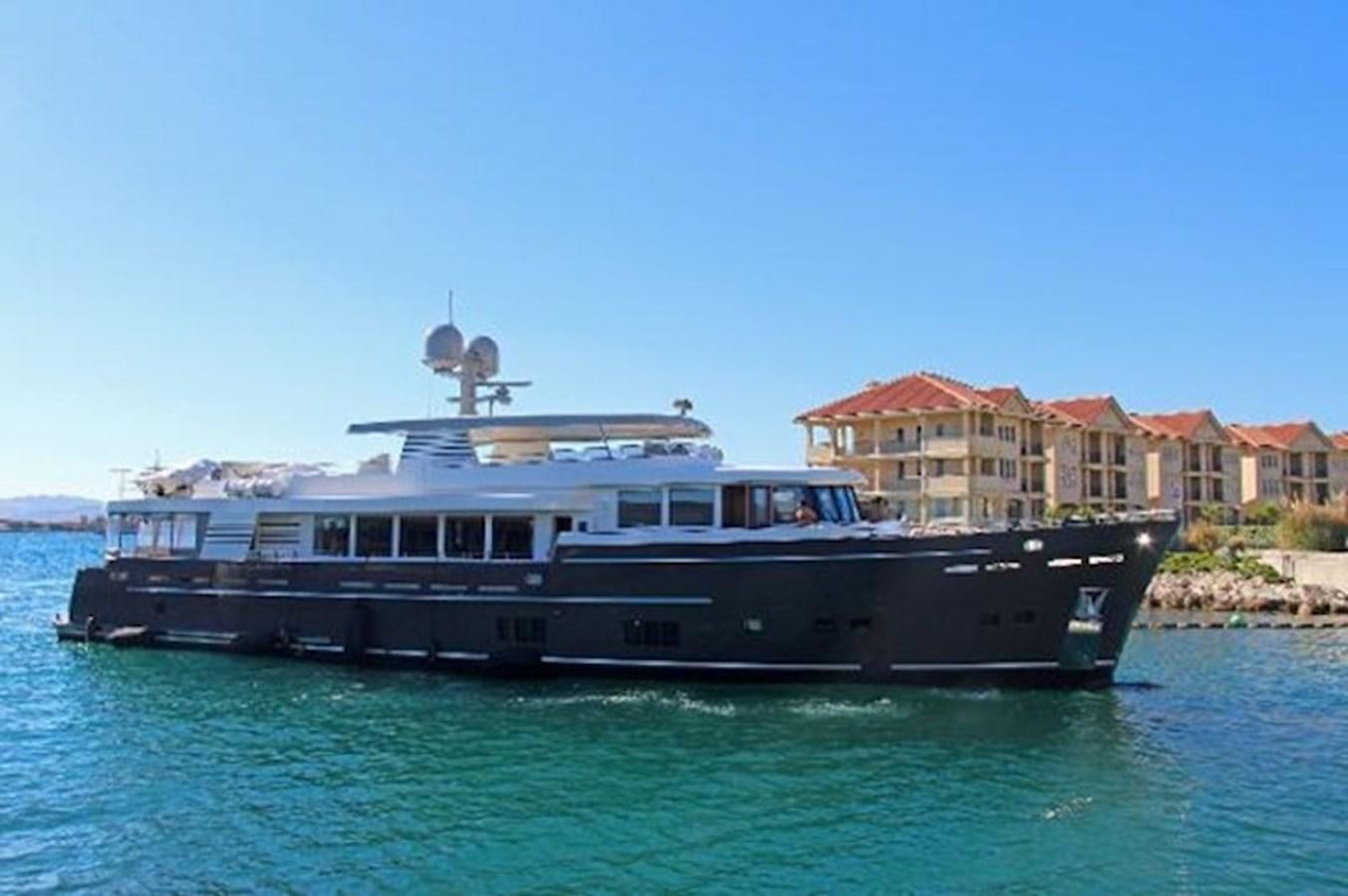 a boat on the water aboard 121FT EXPLORER 37 Yacht for Sale