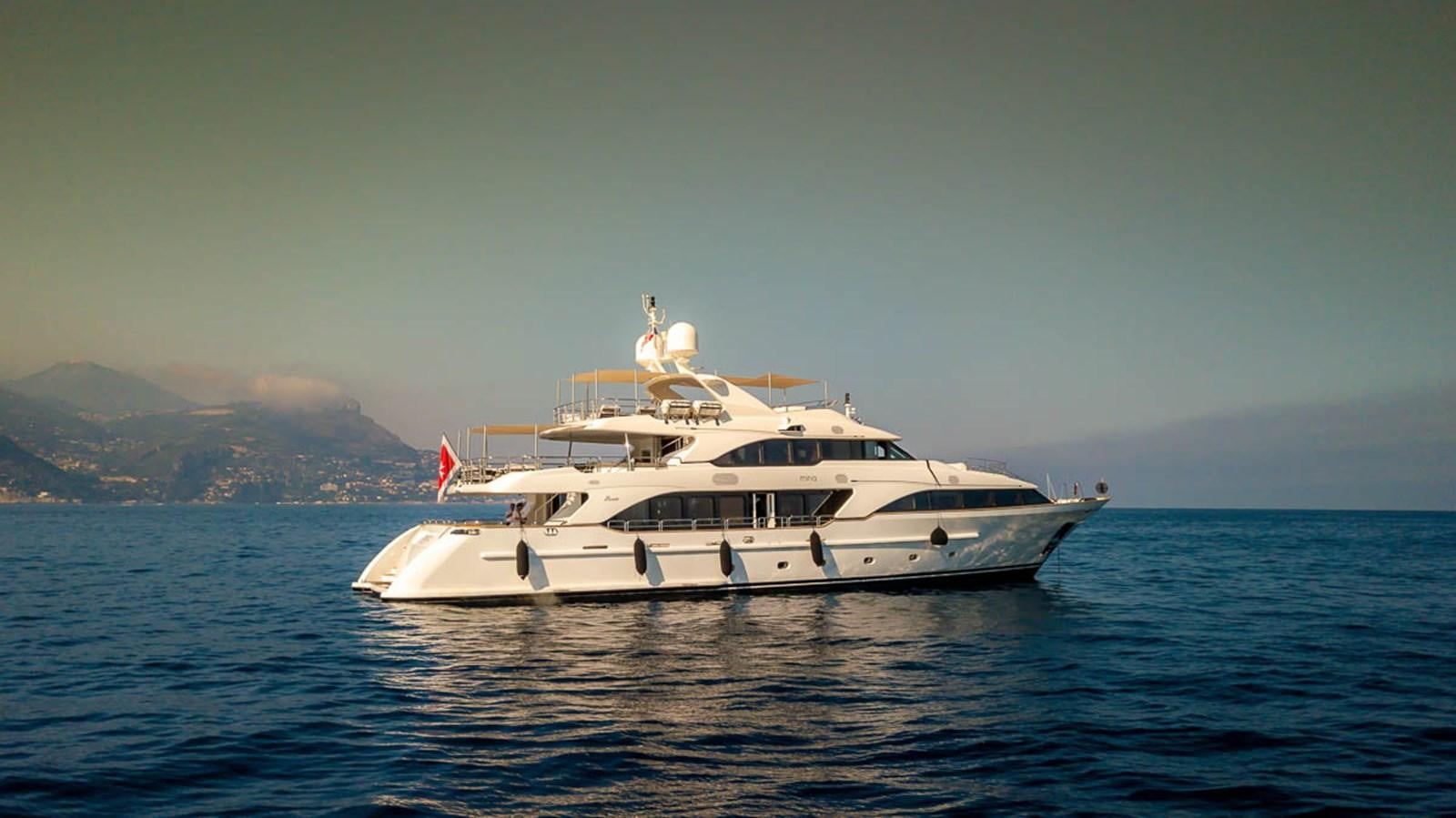 a boat in the water aboard MINA Yacht for Sale