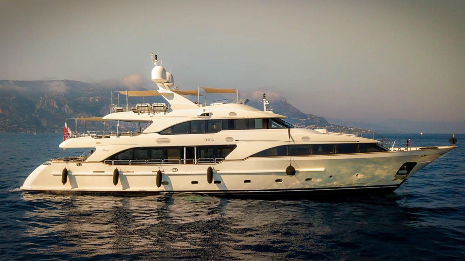 a boat on the water aboard MINA Yacht for Sale