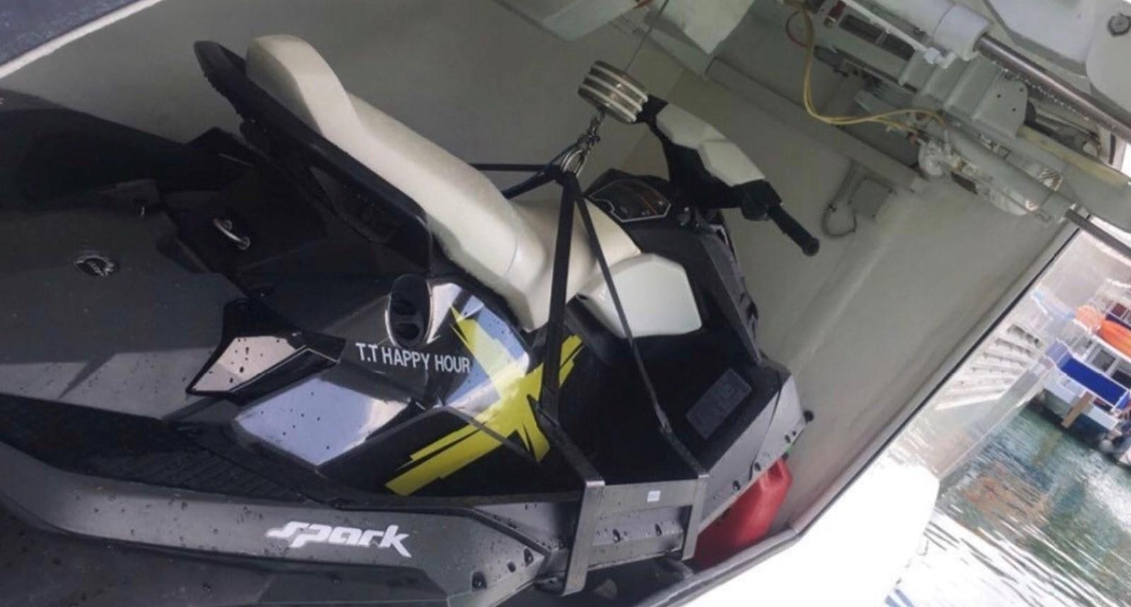 a machine on the counter aboard MY HAPPY HOUR Yacht for Sale