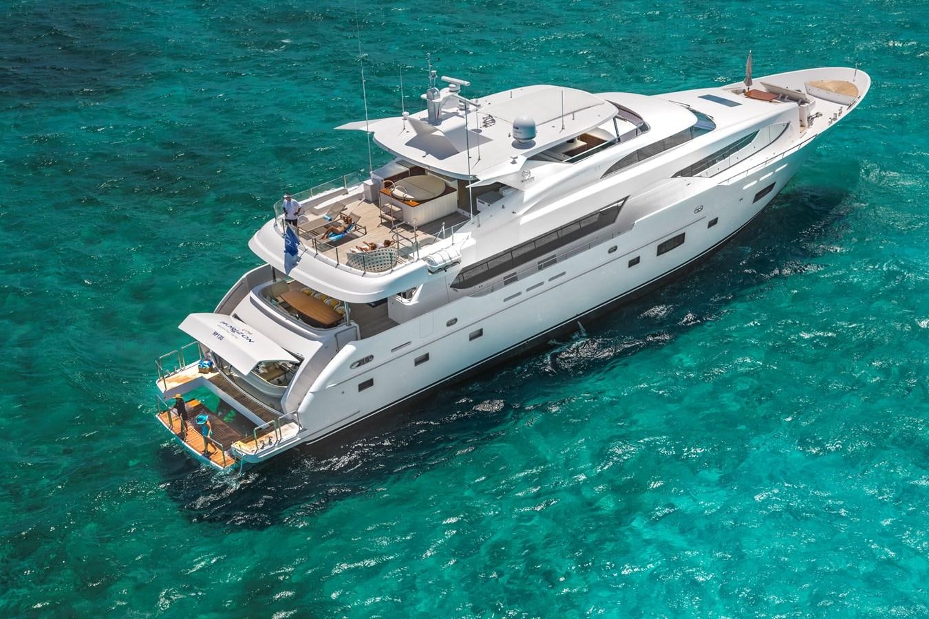 a boat on the water aboard RP120 (NEW BOAT SPEC) Yacht for Sale